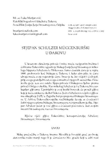 Stjepan Schulzer Müggenburški u Đakovu / Luka Marijanović
