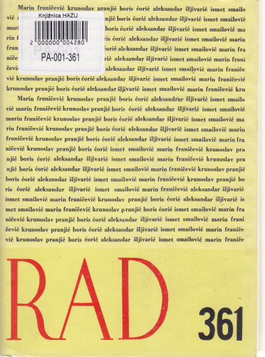 Knj. 13(1971)=knj. 361 / urednik Marijan Matković