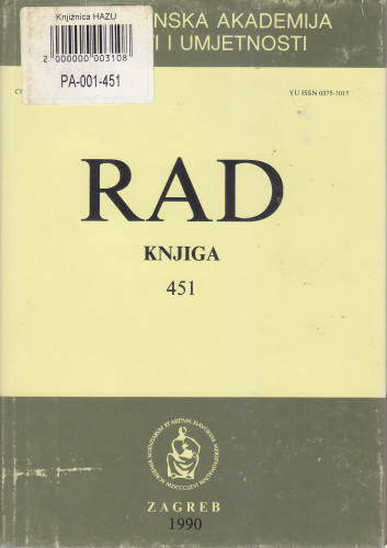 Knj. 29(1990)=knj. 451 / glavni i odgovorni urednik Eugen Pusić