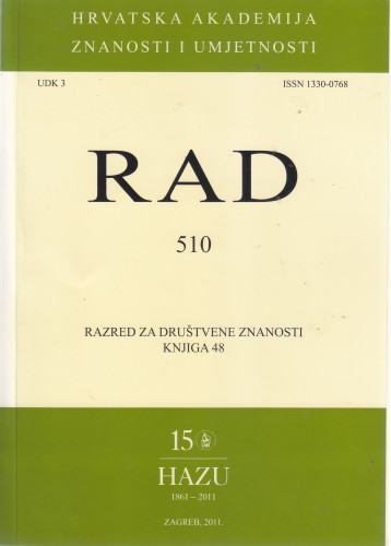 Knj. 48(2011)=knj. 510 / glavni i odgovorni urednik Nikša Stančić