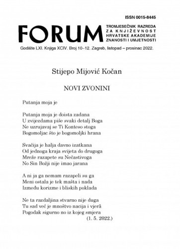 Novi zvonini / Stijepo Mijović Kočan