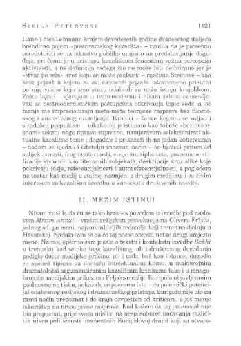 Mrzim istinu! : [kazališna kronika] / Sibila Petlevski