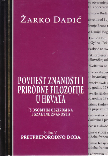 Knj. 5 : Pretpreporodno doba : (1798.-1835.)