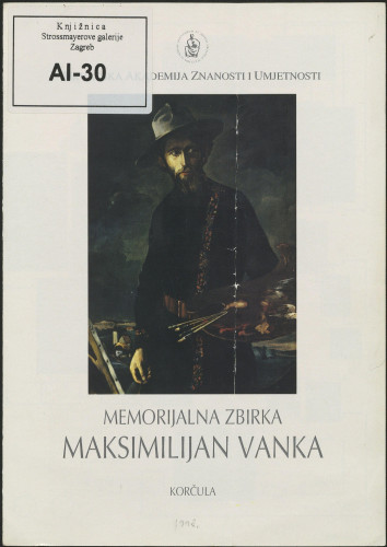 Memorijalna zbirka Maksimilijan Vanka : Korčula / [tekst Đuro Vanđura]