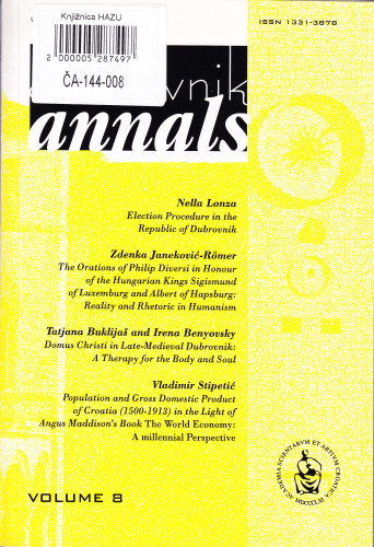 Vol. 8 (2004) / editor in chief Vladimir Stipetić