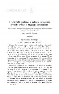 O prijevodu psalma u ńekijem rukopisima hrvatsko-srpsko- i bugrasko-slovenskijem : (svršetak) / M. Valjavec