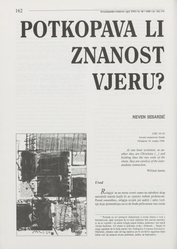 Potkopava li znanost vjeru? / Neven Sesardić