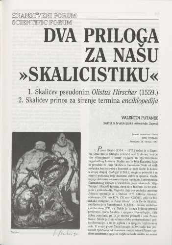 Dva priloga za našu 