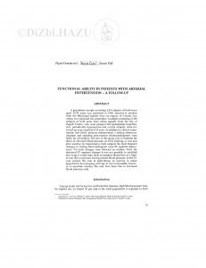 Functional ability in patients with arterial hypertenzion : follow-up / Z. Duraković, B. Čerić, Z. Pišl