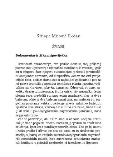 Švabi / Stijepo Mijović Kočan
