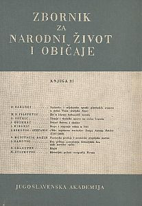 Knj. 37. (1953) / [uredili Dragutin Boranić, Milovan Gavazzi]