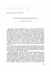 Impressiones cisternales / J. Krmpotić
