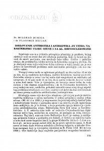 Djelovanje antibiotika i antiseptika 