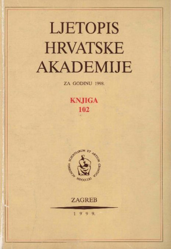 1998. Knj. 102 / urednik Andrija Kaštelan