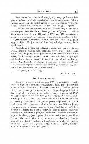 Dr. Artur Schneider / M. Kl. Crnčić