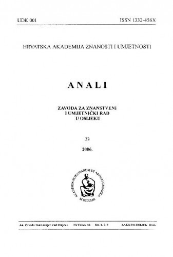 Sv. 22 (2006) / urednici Dragan Dekaris, Julijo Martinčić