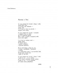 Pjesma o Titu / Jure Kaštelan