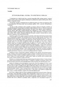 Etnografska slika ivanečkog kraja / Vitomir Belaj