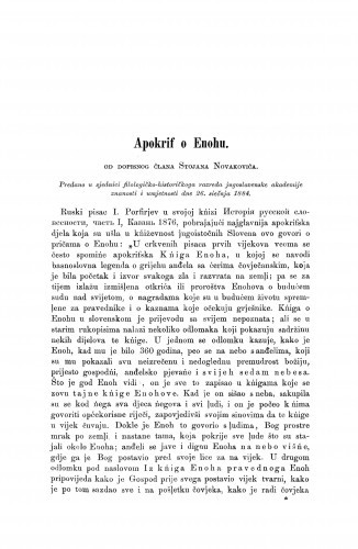 Apokrif o Enohu / Stojan Novaković