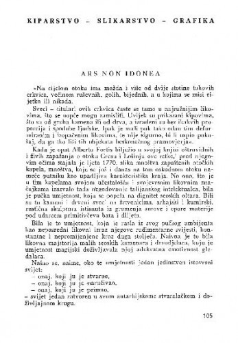 Ars non idonea / Branko Fučić