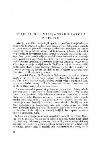 Dvije slike emilijanskog baroka u Splitu / Kruno Prijatelj