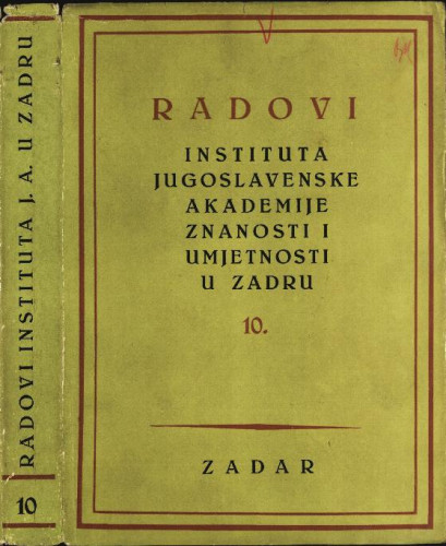 Sv. 10(1963) / uredili Grga Novak i Vjekoslav Maštrović