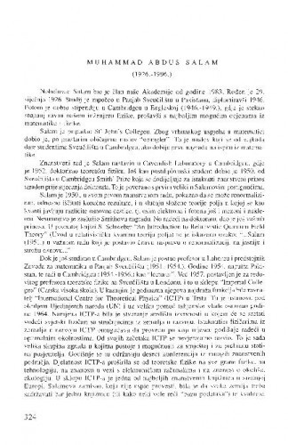 Muhammad Abdus Salam (1926.-1996.) / Dubravko Tadić