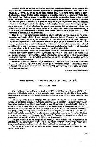 Atti, Centro di ricerche storiche - vol. XI-XV. Rovinj 1980-1985. / Jadranka Neralić