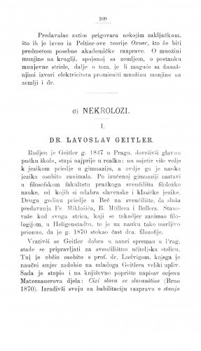 Dr. Lavoslav Geitler : [nekrolog]