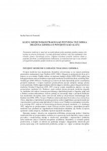 Klio u medicinskoj praksi kao potvrda tezi Mirka Dražena Grmeka o povijesti kao alatu / Stella Fatović-Ferenčić
