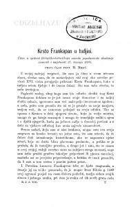 Krsto Frankopan u tudjini / M. Mesić