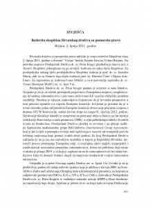 Redovita skupština Hrvatskog društva za pomorsko pravo, Brijuni, 2. lipnja 2011. godine : [izvješće] / Ivana Oršulić