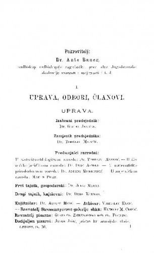 [Službeni dijelovi i izvještaji]