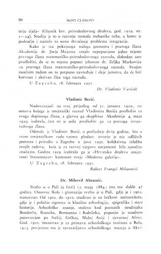 Vladimir Becić / R. Frangeš Mihanović