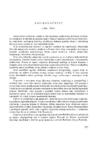 Edo Kovačević : (1906.-1993.) / Andre Mohorovičić