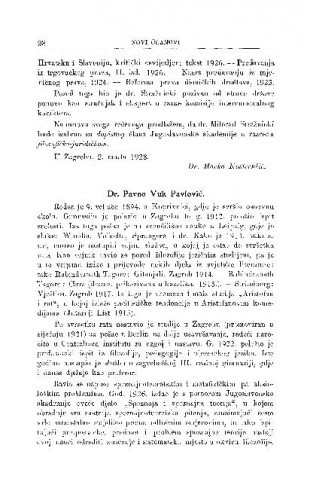 Dr. Pavao Vuk Pavlović / A. Bazala