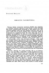 Rhinitis vasomotoria / Z. Krajina