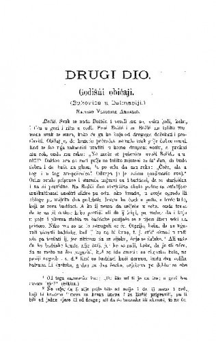 Godišńi običaji : (Bukovica u Dalmaciji) / V. Ardalić
