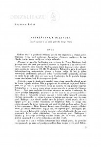 Zapreštenije dijalova / S. Ivšić