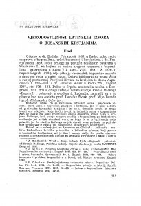 Vjerodostojnost latinskih izvora o bosanskim krstjanima / D. Kniewald