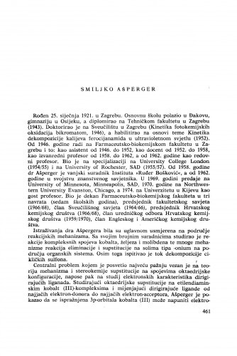 Smiljko Ašperger : [biografije novih članova Akademije]
