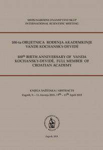 100-ta obljetnica rođenja akademkinje Vande Kochansky-Devidé : međunarodni znanstveni skup : Zagreb 9-11 travnja 2015. : knjiga sažetaka = 100th birth anniversary of Vanda Kochansky-Devide, full member of Croatian academy : International scientific meeting : Zagreb 9th-11th April 2015 : abstracts