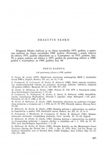 Dragutin Skoko : [biografije novih članova Akademije]