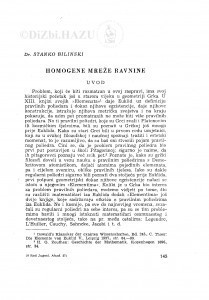 Homogene mreže ravnine / S. Bilinski