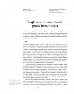 Štrajk varaždinske mladeži protiv bana Cuvaja / Siniša Horvat