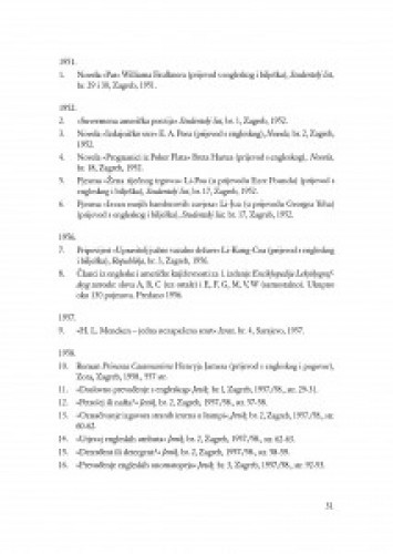 Kronološki popis objavljenih radova Željka Bujasa : 1951.-1999.