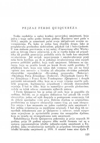 Pejzaž Ferde Quiquereza / Zdenko Šenoa