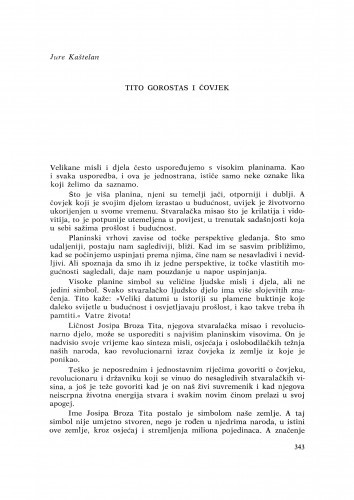 Tito gorostas i čovjek / J.Kaštelan