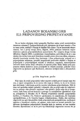 Ladanov bosanski grb: ili pripovjedno pripetavanje / Dunja Detoni-Dujmić 