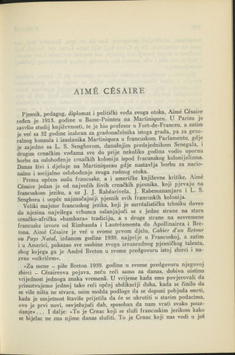 Aimé Césaire / B. Kukolja